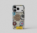 Vintage Sticker Wall