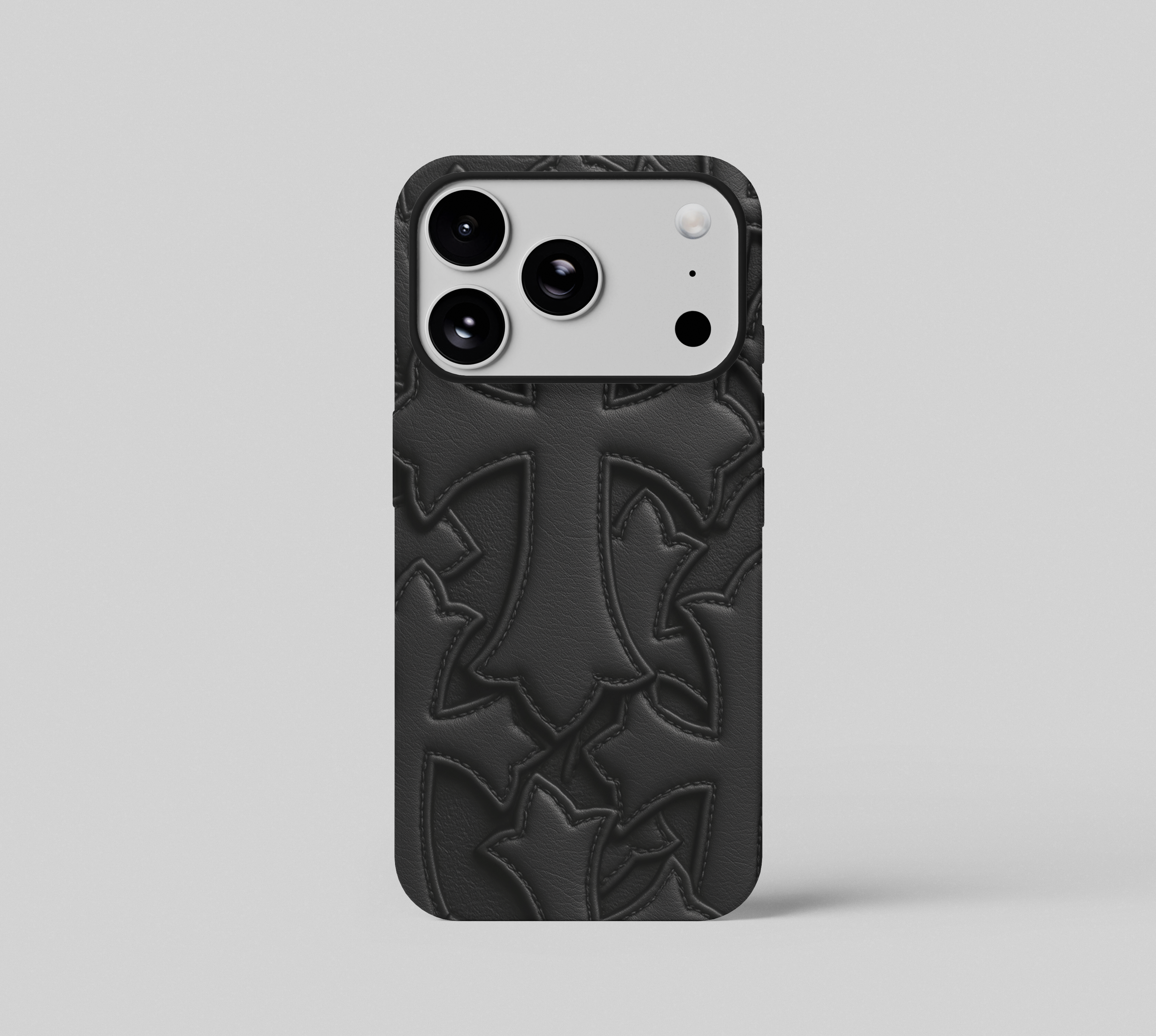 Embossed Black Cross